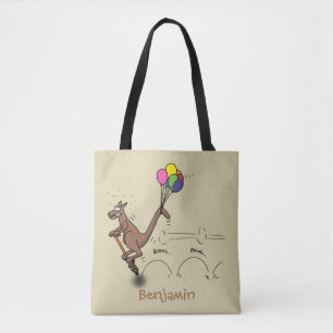 Australische humor kangaroo cartoon afbeelding tote bag