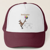 Australische humor kangaroo cartoon afbeelding trucker pet (Voorkant)