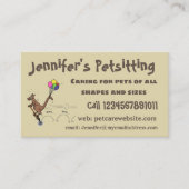 Australische humor kangaroo cartoon afbeelding visitekaartje (Voorkant)