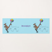 Australische humor kangaroo cartoon afbeelding yogamat (Achterkant (horizontaal))