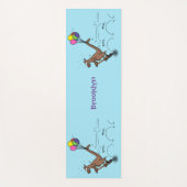 Australische humor kangaroo cartoon afbeelding yogamat (Voorkant)