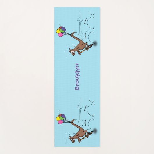 Australische humor kangaroo cartoon afbeelding yogamat (Voorkant)