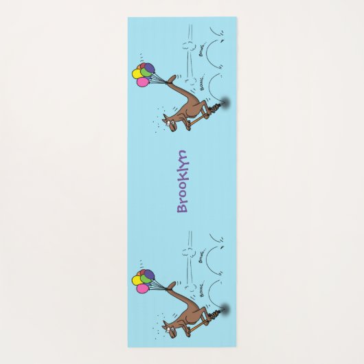 Australische humor kangaroo cartoon afbeelding yogamat (Achterkant)