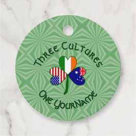 Australische Ierse Amerikaanse Shamrock gepersonal Bedankjes Labels