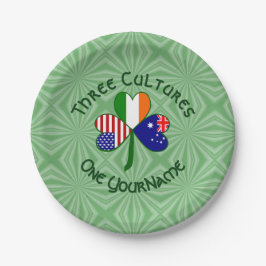 Australische Ierse Amerikaanse Shamrock gepersonal Papieren Bordje
