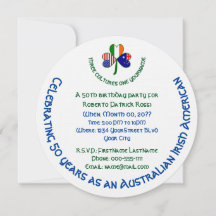 Australische Ierse Amerikaanse Vlag Shamrock Perso