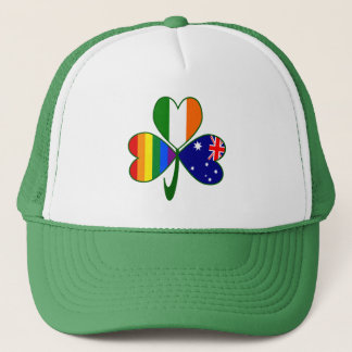 Australische Ierse Gay Pride Shamrock Trucker Pet