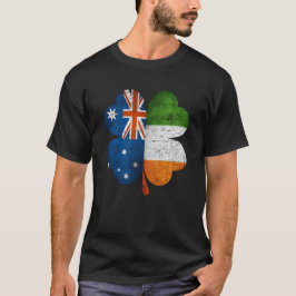 Australische Ierse Shamrock Australië Ierland Vlag T-shirt