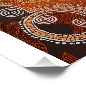 Australische Iguana Lizard Wildlife Scene Perfect Poster (Hoek)