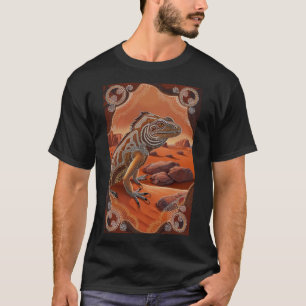 Australische Iguana Lizard Wildlife Scene T-shirt