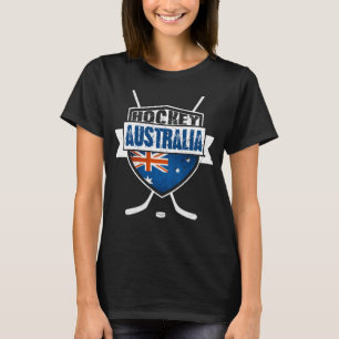 Australische ijshockey T-Shirt met naam en nummer