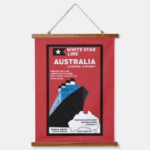 Australische immigratie kunst hangend wandkleed