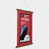 Australische immigratie kunst hangend wandkleed (Gebogen)