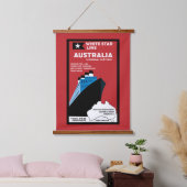 Australische immigratie kunst hangend wandkleed (Slaapkamer)
