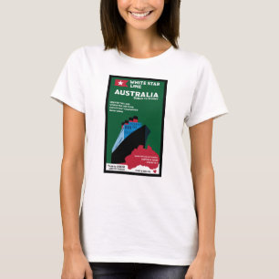 Australische immigratie kunst t-shirt