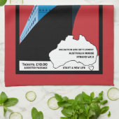 Australische immigratie kunst theedoek (Gevouwen)