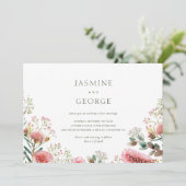 Australische inheemse aquarel Wildflower Kaart (Staand voorkant)