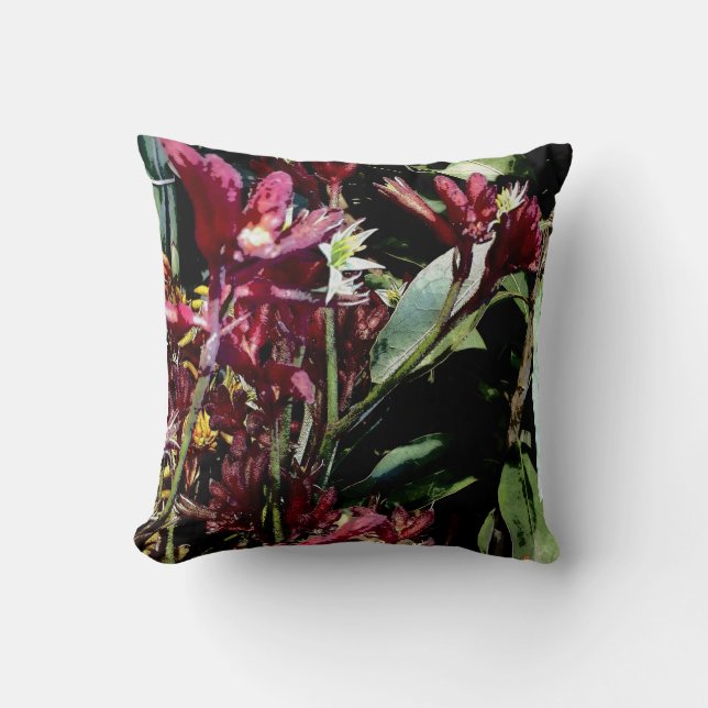 Australische inheemse bloemenvariëteit no.6"kangar kussen (Voorkant)