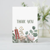 Australische inheemse bloemige bedankkaart (Staand voorkant)