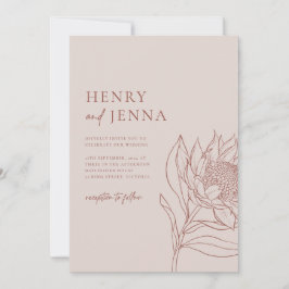 Australische inheemse botanicals Waratah Protea Kaart