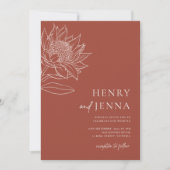 Australische inheemse botanische producten Waratah Kaart (Voorkant)