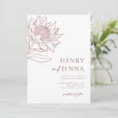 Australische inheemse botanische producten Waratah Kaart (Staand voorkant)