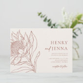 Australische inheemse botanische producten Waratah Kaart (Staand voorkant)