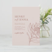 Australische inheemse botanische producten Waratah Kaart (Staand voorkant)