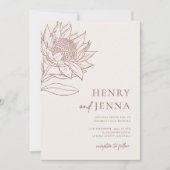 Australische inheemse botanische producten Waratah Kaart (Voorkant)