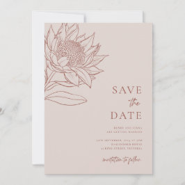 Australische inheemse botanische producten Waratah Save The Date