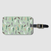 Australische inheemse dieren eucalyptus groen patr bagagelabel (Voorkant (horizontaal))
