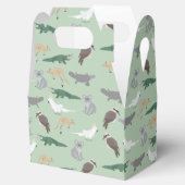 Australische inheemse dieren eucalyptus groen patr bedankdoosjes (Geopend)