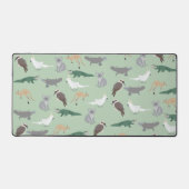 Australische inheemse dieren eucalyptus groen patr bureaumat (Voorkant)