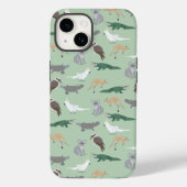 Australische inheemse dieren eucalyptus groen patr Case-Mate iPhone case (Achterkant)