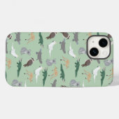 Australische inheemse dieren eucalyptus groen patr Case-Mate iPhone case (Achterkant (horizontaal))