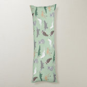 Australische inheemse dieren eucalyptus groen patr lichaamskussen (Achterkant (Verticaal))