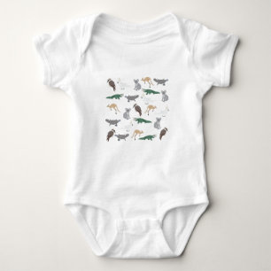 Australische inheemse dieren eucalyptus groen patr romper