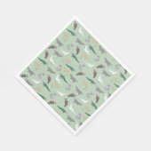 Australische inheemse dieren eucalyptus groen patr servet (Hoek)