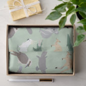 Australische inheemse dieren eucalyptus groen patr tissuepapier (Geschenk)