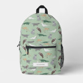 Australische inheemse dieren Eucalyptus Groene Sch Bedrukte Rugzak (Voorkant)