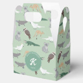 Australische inheemse dieren eucalyptus verjaardag bedankdoosjes (Geopend)