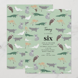 Australische inheemse dieren Eucalyptus Verjaardag Kaart