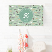 Australische inheemse dieren eucalyptus verjaardag spandoek (Insitu)