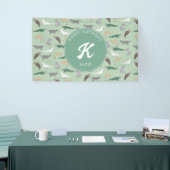 Australische inheemse dieren eucalyptus verjaardag spandoek (Beurs)