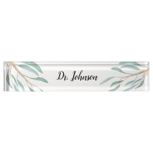 Australische inheemse Eucalytpus-bladeren Naambordje (Voorkant)