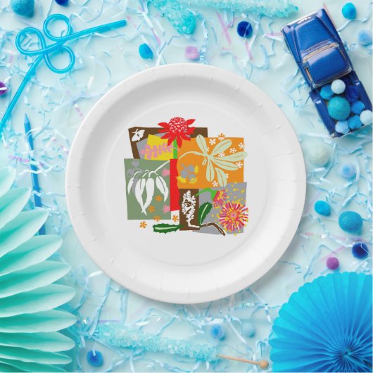 Australische inheemse flora BUSHLAND - Papieren Bordje (Feest)