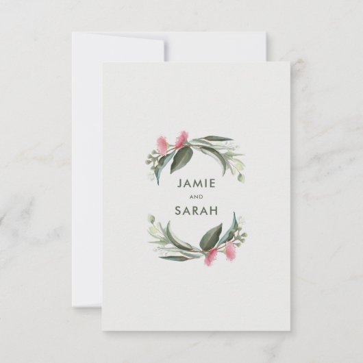 Australische inheemse Gom Blossom Sage RSVP (Achterkant)