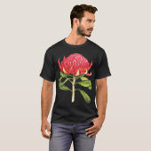 Australische inheemse Waratah bloem T-shirt (Voorkant volledig)