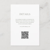 Australische inheemse wilde bloem bruiloft informatiekaartje (Achterkant)