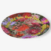 Australische inheemse wilde bloemen groot 9" papieren bordje (Gekanteld)